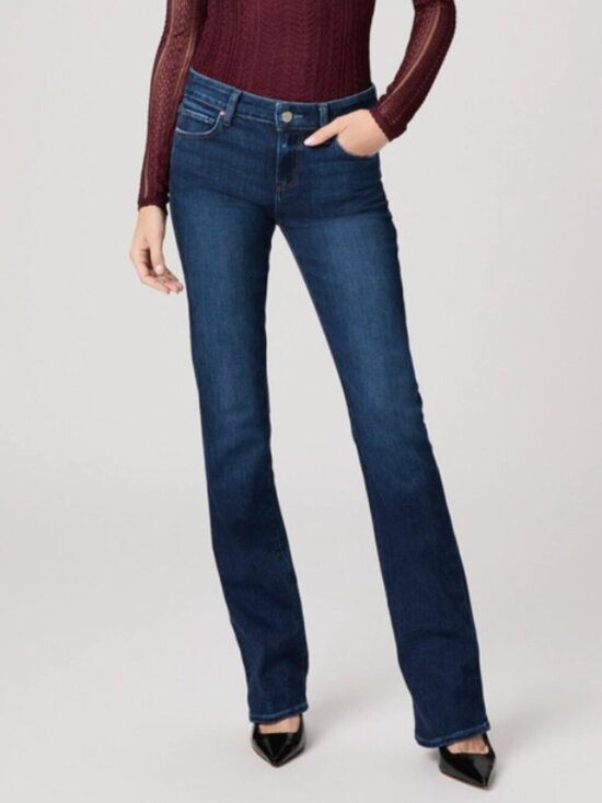PAIGE Denim - Paige Manhattan Bootcut Jeans Mid Rise Dark Wash Size 25